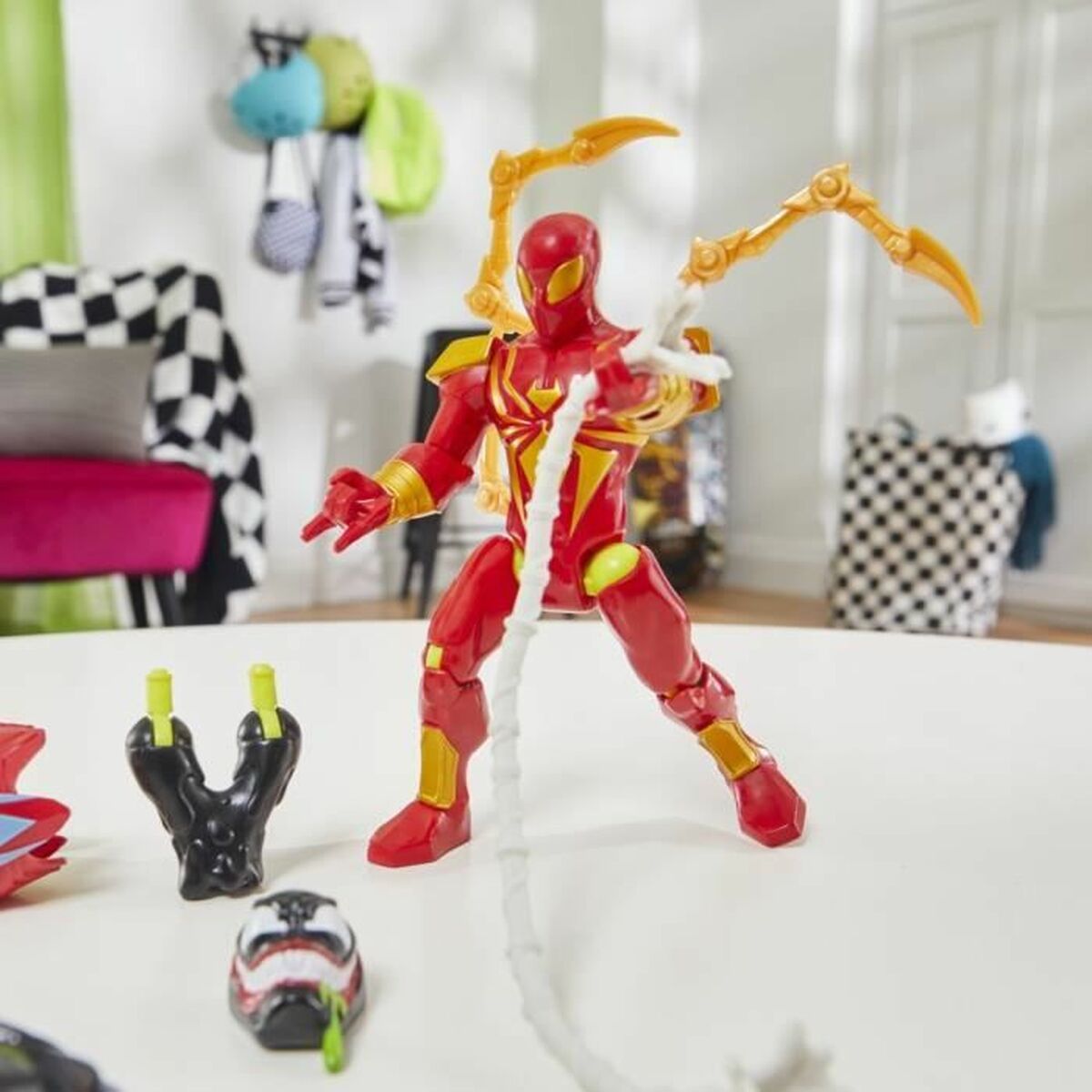 Statuetta Articolata Hasbro MixMashers Iron Spider Deluxe